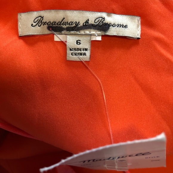 Broadway & Broome L Orange Spaghetti Strap Dress - Picture 5 of 5